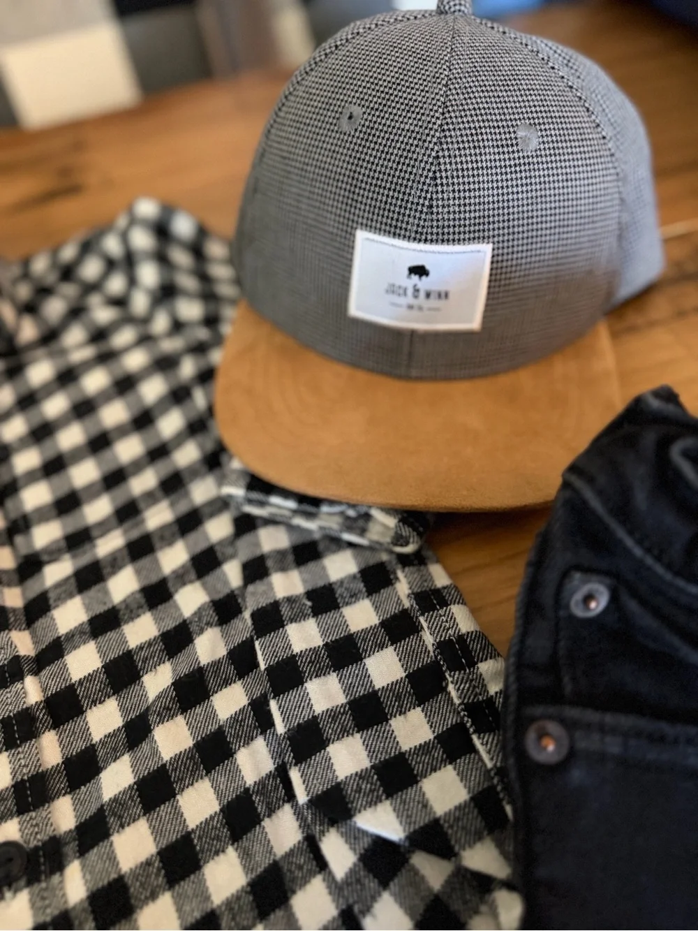 Gap Kids Neutral Plaid Button-Up Shirt Bundle - Black, Gray, Brown